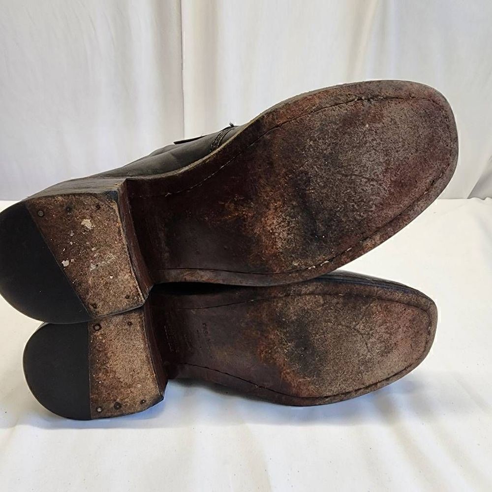 Rag & Bone Black Leather Ankle Booties Buckle Boots Womens Size 7 - Picture 9 of 11